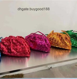 Btteca Vanata Designer Bag Tote Bags Candy Mini Jodie Metal Color Pita Bolsa de Bola de ombro de ombro único Moda