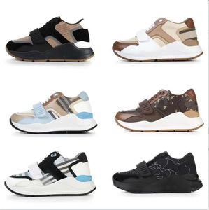 Fashion Designer Shoes Vintage Cotton Check Sneakers Men Women Hool Loop Platform Casual shoes Luxury Suede Genuine Leather Trainers Mesh Trainers Sports Shoes