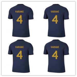 2022 French Benzema Mbappe New Jersey 22/23 Griezmann Pogba Kante Maillot Footwear Top de Varane Sali Digne Giroud Football Men's Kids 'Set