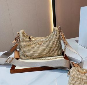 Designers Raffia Straw Bags cleo Hobo Bag Shoulder Bags Handbag Womens mens Luxurys bags totes wallet lether 3 piece messenger bag crossbody purses