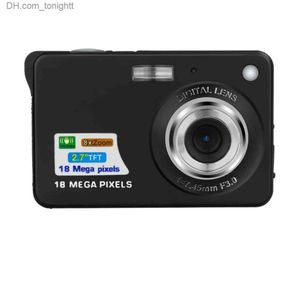 Camcorders Portable Digitalkamera 2,7 Zoll großer TFT-Bildschirm 720p Videokamcorder 18MP Fotoaufkleber Filter 8x Zoom Anti-Shake-USB-Ladung Q230831