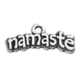 Charms nytt mode lätt att diy 30 st alfabet charm namaste tillbehör smycken som passar för halsband eller armband droppleverans hitta dhosp