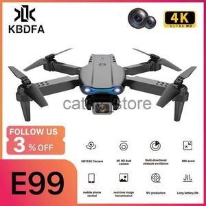 Simulatorer KBDFA E99 K3 Pro RC Drone 4K HD Camera WiFi FPV Hinder Undvikande Foldbar Profesional Dron Quadcopter Helicopter Toys Gift X0831