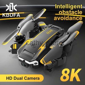 محاكاة KBDFA New G6 Aerial Drone 8K HD Camera GPS تجنب MINI RC Helicopter FPV WiFi Professional Quadcopter Toys X0831