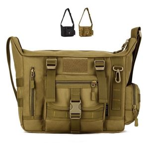 Backpack 14 Inch Laptop Shoulder Bag Men Sports Bags Man Tactical Single Backpack Men's A4 Document Molle Messenger Bag 230830