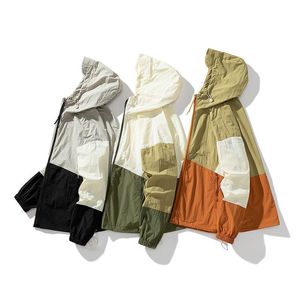 Herren Jacken Jacke Koreanische Mode Ropa Männer Kleidung Jacken Für Herren Techwear Y2k Kleidung Sommer Mit Kapuze Dünne Sonnenschutz Langarm tops 230831