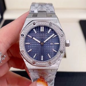 Relógio feminino estilo designer quartzo mecânico todo em aço inoxidável diamante arco-íris relógio esportivo à prova d'água clássico orologio di lusso diamante arco-íris 33mm