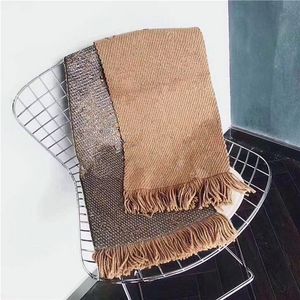 Winter Luxus Kaschmir Schal Männer Frauen High-End-Designer Klassisch Übergroße Große Buchstaben Muster Pashmina Schal Halstücher Neues Geschenk Lange Wraps