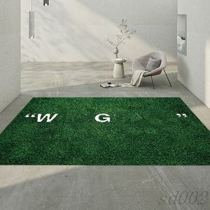 Mattor päls våt gräsdesigner matta super mjuk non glid golvmatta tvättbart sovrum vardagsrum mattor dörr välkommen golv enkel grön enkel s02
