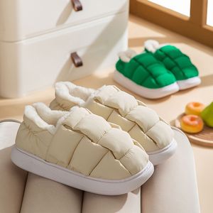 Pantoufles d'hiver floues pour femmes, diapositives de maison moelleuses en mousse à mémoire de forme, chaussures d'intérieur et d'extérieur fermées en coton 230831