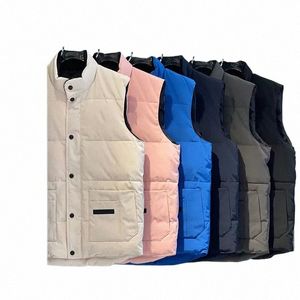 Дизайнер высококачественных дизайнеров Down Pocket Jackets Womens Parkas с длинным рукавом Значки на молнии Men Downs Casual Coat Goose Vests i4iq#