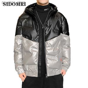 Piumini da uomo Parka Piumini da uomo Giacca invernale da uomo Moda Spessa Parka caldo Pelliccia Piumini d'anatra bianchi Cappotti casual da uomo Piumini impermeabili M-4XL Q230831