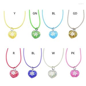 Charms Sequins Love Pendant All-Matched Clavicle Chain Wax Rope Necklace For Girls Dropship Drop Delivery Jewelry Findings Components Dhurb
