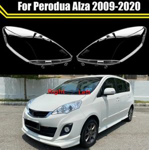 Perodua Alza için 2009-2020 ön far lens farlar cam lamba gölgesi şeffaf muhafaza abajur kafa ışık kabuğu