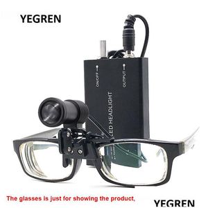 Loupes Magnifiers Led Dental Loupe Headlight Spotlight Illuminator With Glasses Clip For Oral Cavity Dentist Surgery Medical Beauty T Dh5Jj