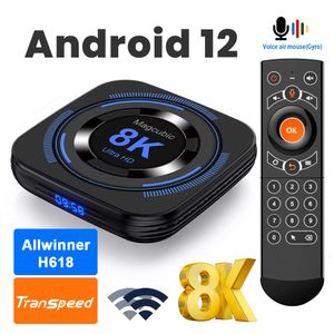 Set Top Box Magcubic Android 12.0 Allwinner H618 TV Box Voice Assistant 8K 3D Dual Wifi 4GB RAM 32G 64G Media player set top box 230831