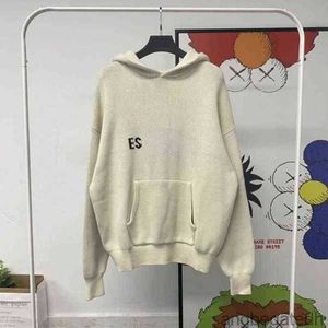 ES Hoodie Turtleneck Jumpers Loose Свитера повседневные трикотажные вязание.