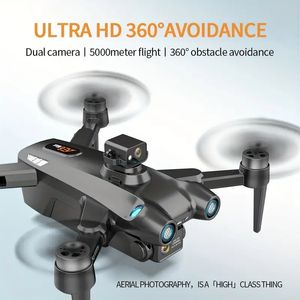 AE6 MAX Professional Grade Drone 5G Brushless Motor GPS Positionering av tre-axel Gimbal Optical Flow Positionering Intelligent hinder Undvikande Dual HD-kamera