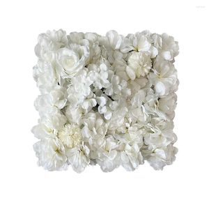 Decorative Flowers Artificial Flower Wall 3D Rose Background Panel Decoration Window Party Home Large Wedding