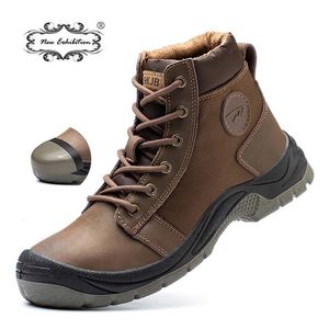 Boots Exhibition Leather Protective safety Military Men Shoes Steel Toe Indestructible Spark proof Desert Combat Work 230830