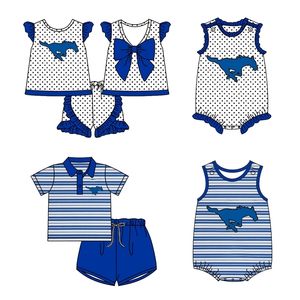 Clothing Sets Campus Uniform Sports Wind Suit Wholesale Custom Cute Infant Kids Summer Short Sleeve Clothes 230830