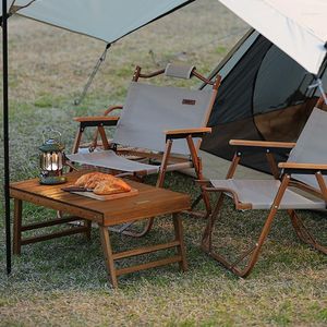 Camp Furniture Nordic Liten Outdoor Table Square Chair Balcony Turistförsörjning Camping Folding Garden Coffee Mesa PLEGABLE Bord