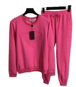 Damen-Trainingsanzüge, zweiteilige Sets, weiblich, Rundhalsausschnitt, Jacken, Hosen mit seitlichen Buchstaben für Damen, schlanke Pullover, Damen-Trainingsanzug, Herbst-Frühlings-Outwears, Damen-Dreieck