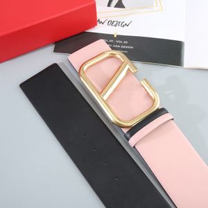 Designer Luxury Belt womens belt Fashion belts woman 7CM wide Classic gold colour solid buckle 10 styles Optiona 90-125cm with box casual reversible leather girdle
