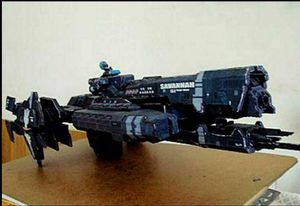 Dekoratif Nesneler Figürinler Yüksek Kalite UNSC HALO Süper Savaş Gemisi Savaş Gemisi 3D Kağıt Model Kiti 230830