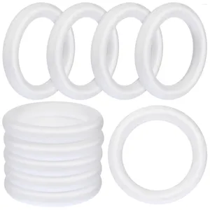 Dekorativa blommor barn Diy Accessory Foam Circle Rings Rund kransmaterial Small Vit Garland