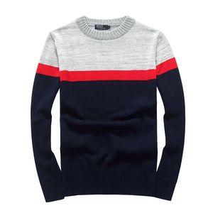 Maglione girocollo da uomo di alta qualità designer Cappotto classico di lusso moda pony logo tessuto in maglia ricamato