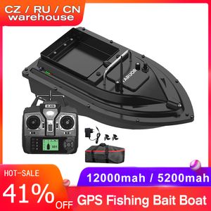 Fish Finder GPS Fiske BAIT BOAT Stor betet Behållare Automatisk betebåt 400-500M Fjärrkontroll Båt Fiske Matarverktyg 5200/12000mAh 230831