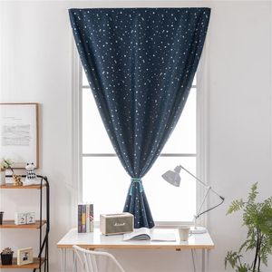 Cortina impressa cortinas blackout chamada gratuita punch sliver estrela decorada janela cortina decoração