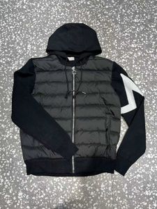 Herrjackor monclairs jacka designer hoodie down coat fast färg dubbel etikett huva monclear jacka lång ärm ingår ner hösten