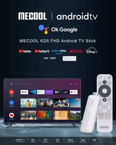 Set Top Box Mecool KD5 Android 11 TV Stick HDR10 Smart TV Box 1GB 8GB WiFi 2.4G 5G Mini Streaming Media Player 230831