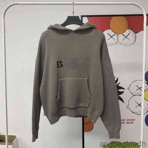 Es Hoodie Gola Alta Jumpers Soltos Suéteres Casual Malhas Com Capuz Estilo Preguiçoso para Homens Mulheres Moletons Leves Com Capuz Us Reino Unido Essent Hoodie05n6