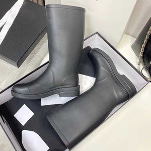 Designer Boots Women Rain Boots Winter Boots Motocycle Snow Luxury Over The Knee NO431