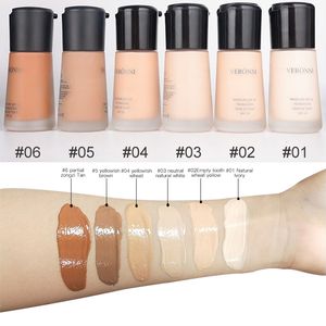 Fond de teint 30 ml, crème liquide pour le visage, couverture complète, correcteur, contrôle de l'huile, facile à porter, maquillage doux, 6 couleurs, 230830