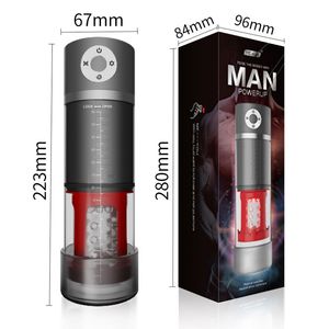 2023 Make a man penis pump vacuum stretching 5 frequency suction vibration Deep Throat Clamp Suction male masturbator electric Automatic sex toy for man