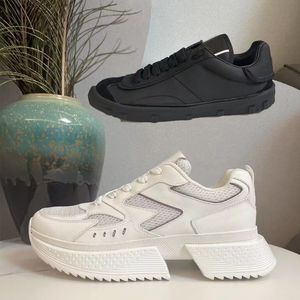platform gym Casual shoes women Travel leather lace-up Trainers sneaker cowhide Letters men Thick bottom SHoes woman designer shoe lady sneakers size 35-41-45 With box
