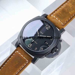 Limited Edition VS Carbon fiber ceramic Paneraiswatch Peijia Nahai 441 Series Men's Watch Automatic Mechanical Fashion Luminous Waterproof Brie