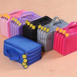 Sacos de lápis 32/52/72 Slots Estojo escolar Estojo para meninas Meninos Papelaria Organizador Caixa de canetas Grande capacidade Bolsa com zíper Bolsa penal HKD230831