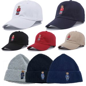 Tasarımcı Beanie/Kafatası Kapakları Polo Bear Beyzbol Kapağı Erkek Kadın Hip Hop Snapback Bone Golf Vizor Polo Cap Casquette Ucuz Gorras 40JV#