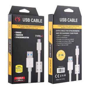 Anello magnetico Olesit Cavo dati da USB a tipo C 1,5 M 5FT Sincronizzazione ricarica rapida Adattatore caricabatterie USB-C 3.0 Linee PD per Samsung Apple Iphone 15 Pro Max con scatola al dettaglio