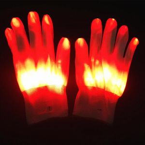 Brelong Kolorowe, świetliste rękawiczki 6 Wzory LED Magic Rękawiczki Nowość Halloween Costume Party Dekoracyjne rękawiczki Para237f