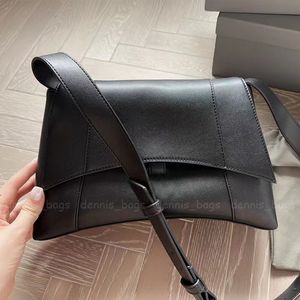 Women Crossbody Bags Shoulder Tote Bags Designer Black Crocodile Fashion Downtown Cow Leather High Quality Ladies Cross Body 28CM