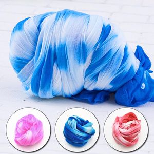 Dekorativa blommor 5st Multicolor Space Dye Tensile för DIY Handgjorda hantverk Sylappar som gör blommor scrapbooking estetik bröllop