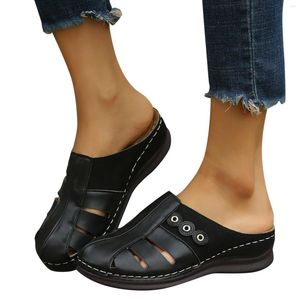 s Summer S Sandals Sandałów Kolor klinowy Obcina grube podeszwa okrągłe palce puste oddychanie 603 sandałowy OLID Andal ole Andal