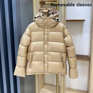 Zimowa ciepła kurtka puffer mężczyźni kobiety pucha kurtki designerskie kurtka jacquard płaszcza parka męska menu zamek błyskawicy zdejmowane rękawy w dół kamizelki