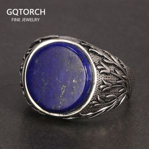 Alyanslar Doğal Lapis Lazuli Tree Dalları ile GÜZEL KATI 925 STERLING STERLING Gümüş Oyuncu Türk Parmak Adam Yüzüğü 230830